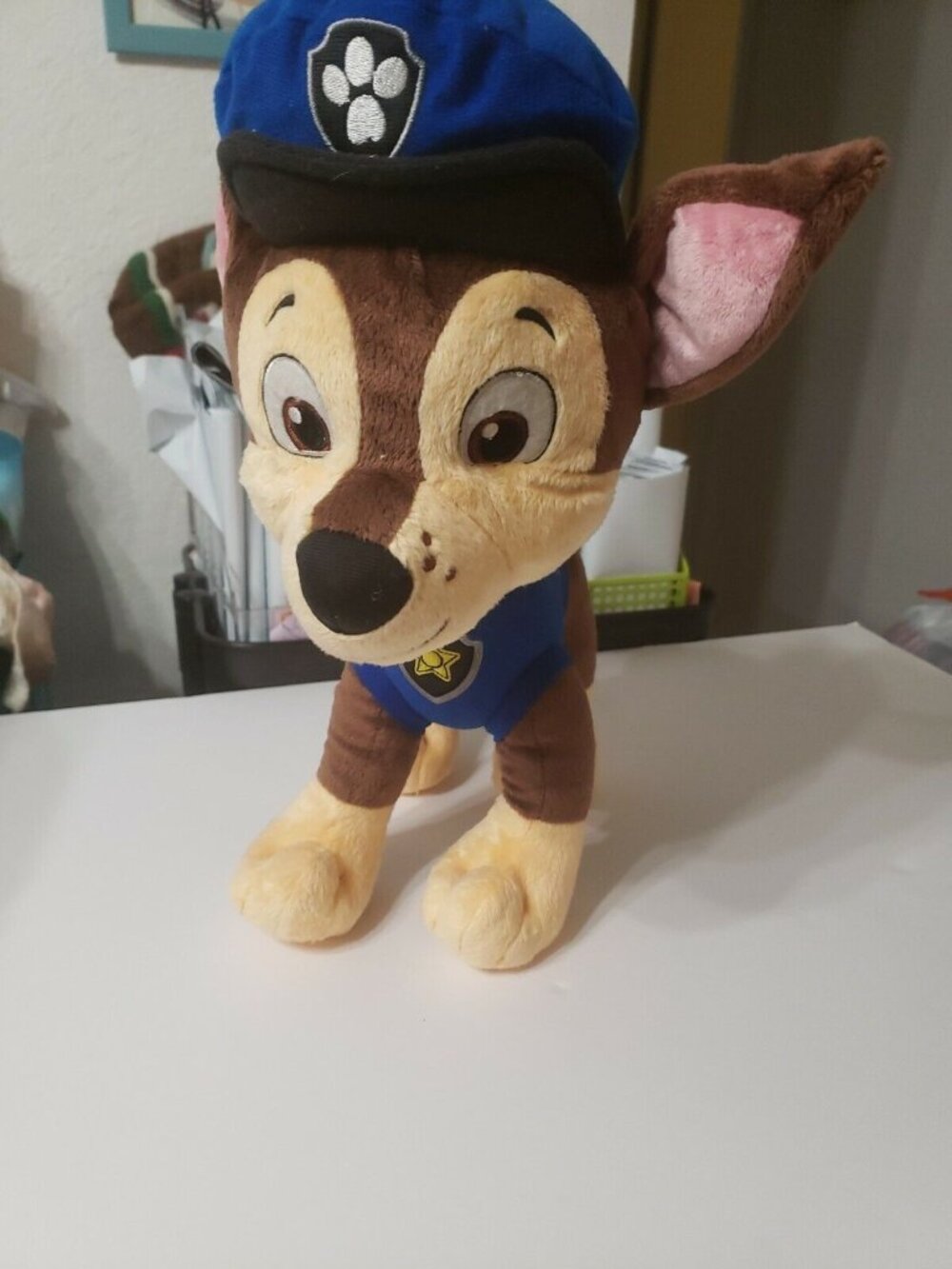 Paw Patrol) "Chase" Plush Large Stuffed Animal Toy - Nickelodeon 16" Police Dog